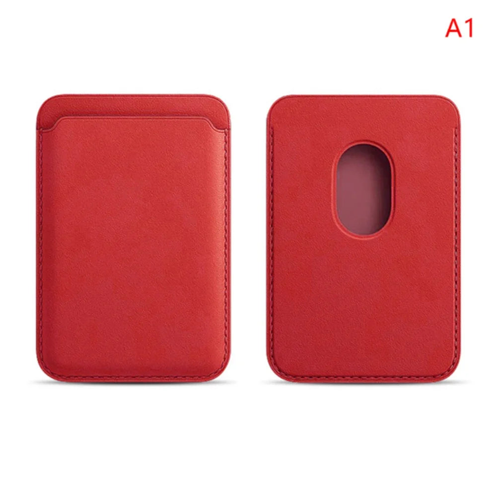 MagSafe Magnetic Leather Wallet Case – Card Holder for iPhone 12-17 & Samsung