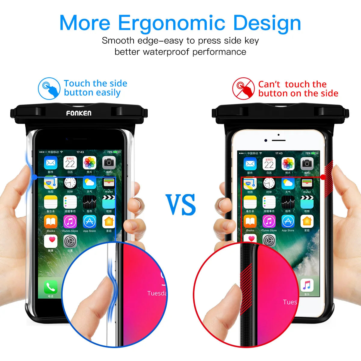 Universal Waterproof Phone Pouch – Underwater Dry Bag for iPhone Samsung & All Phones