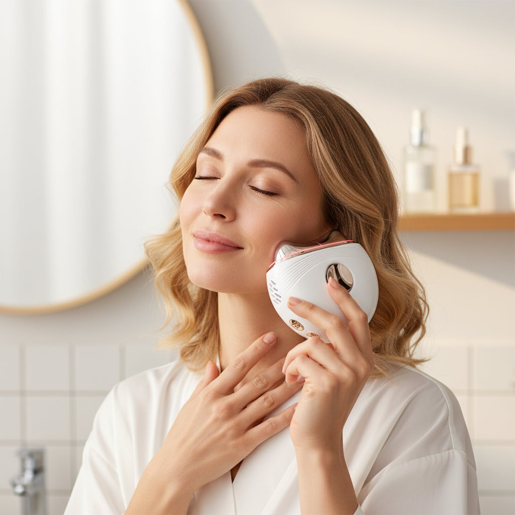 Electric Gua Sha Face Lifting Device – Anti-Aging LED EMS Scraping Tool
