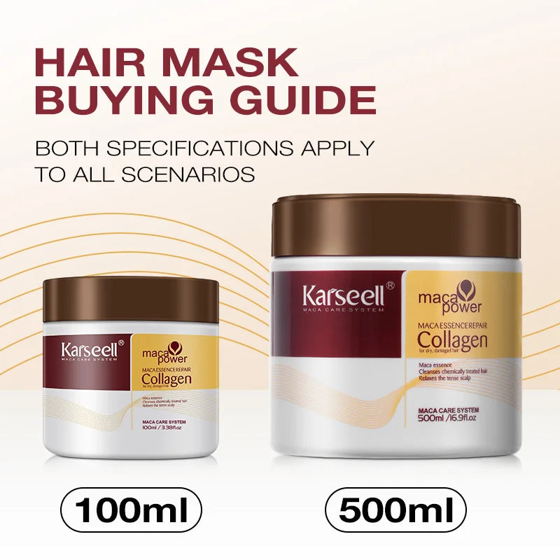 Collagen Hair Repair Mask with Argan Oil – Deep Conditioning Treatment for Dry Damaged Hair