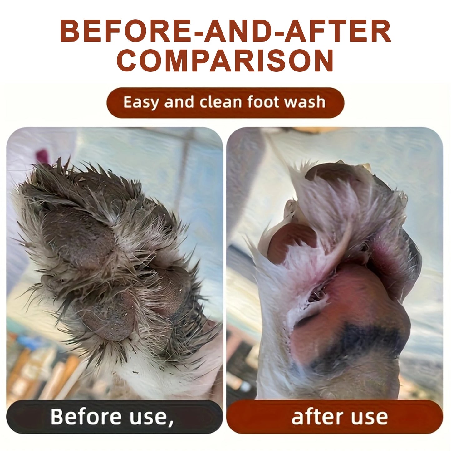 Dog Paw Cleaner Cup – Easy No-Scrub Muddy Paw Washer for Small to Large Dogs