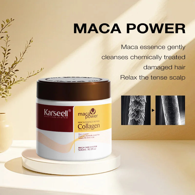 Collagen Hair Repair Mask with Argan Oil – Deep Conditioning Treatment for Dry Damaged Hair