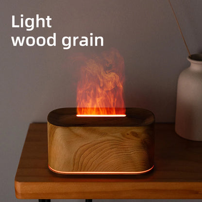 Flame Essential Oil Diffuser & Humidifier – Colorful Fire Effect Aromatherapy