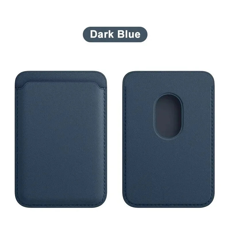 MagSafe Magnetic Leather Wallet Case – Card Holder for iPhone 12-17 & Samsung