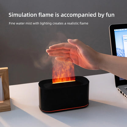 Flame Essential Oil Diffuser & Humidifier – Colorful Fire Effect Aromatherapy