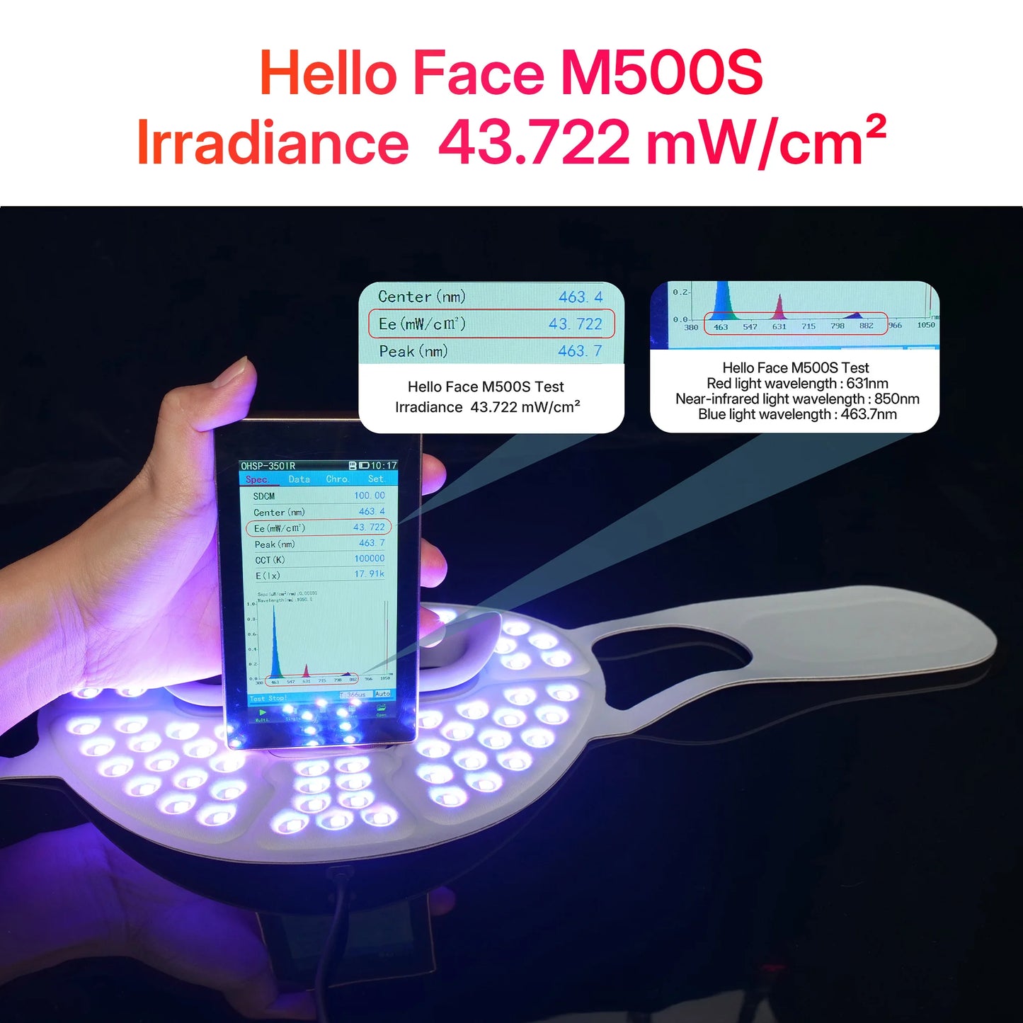 510K LED Red & Near-Infrared Light Therapy Face Mask – Professional Anti-Aging Mask
