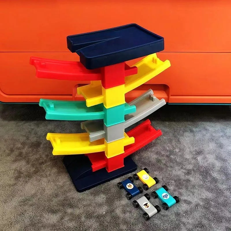 Kids Race Track Car Ramp Toy Set – Educational Racing Rail Puzzle for Kids