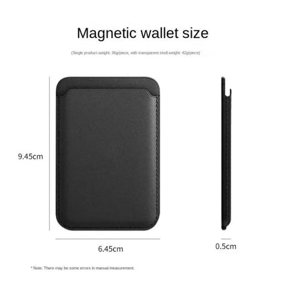 MagSafe Magnetic Leather Wallet Case – Card Holder for iPhone 12-17 & Samsung