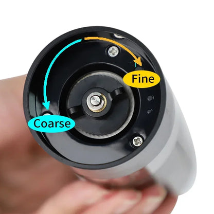 USB Rechargeable Electric Pepper & Salt Grinder – Adjustable Coarseness Auto Spice Mill
