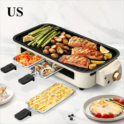 Smokeless Indoor Electric Grill – Removable Non-Stick Plate Table Grill