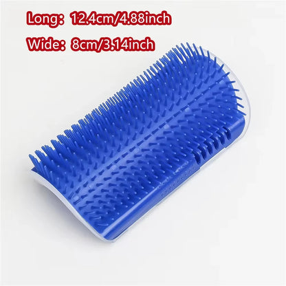 Cat Self-Grooming Wall Corner Brush – Catnip Massage Comb for Cats