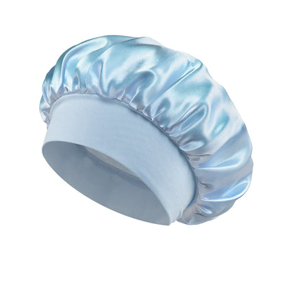 Satin Sleep Bonnet for Women – Large Silk-Lined Hair Wrap for Curly & Long Hair