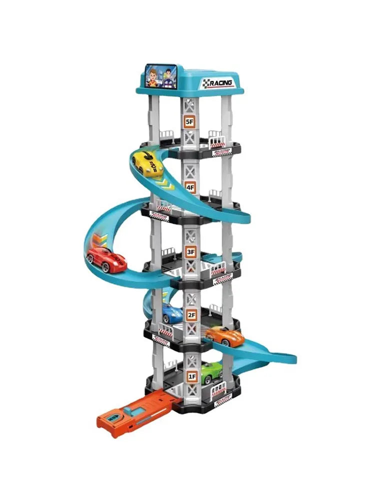 Kids Race Track Car Ramp Toy Set – Educational Racing Rail Puzzle for Kids