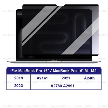 Magnetic Privacy Screen Protector for MacBook – Anti-Spy Removable Filter M1 M2 M3