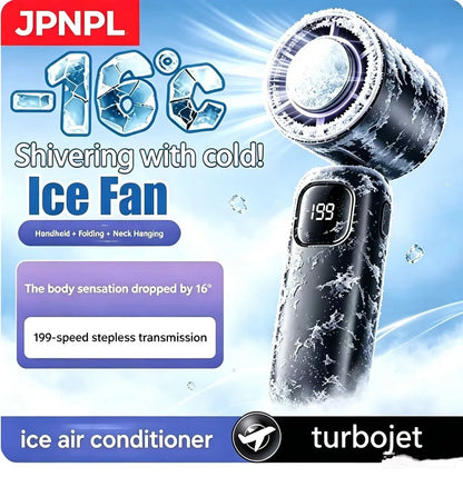 8000mAh Bladeless Neck Fan – Portable Rechargeable Hands-Free Cooling Fan