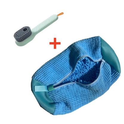 Shoe Washing Machine Bag & Brush Set – Laundry Shoe Protector Bags