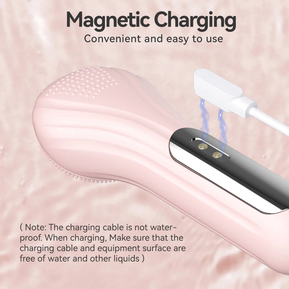 Sonic IPX7 Waterproof Facial Cleansing Brush – Rechargeable Deep Pore Scrubber