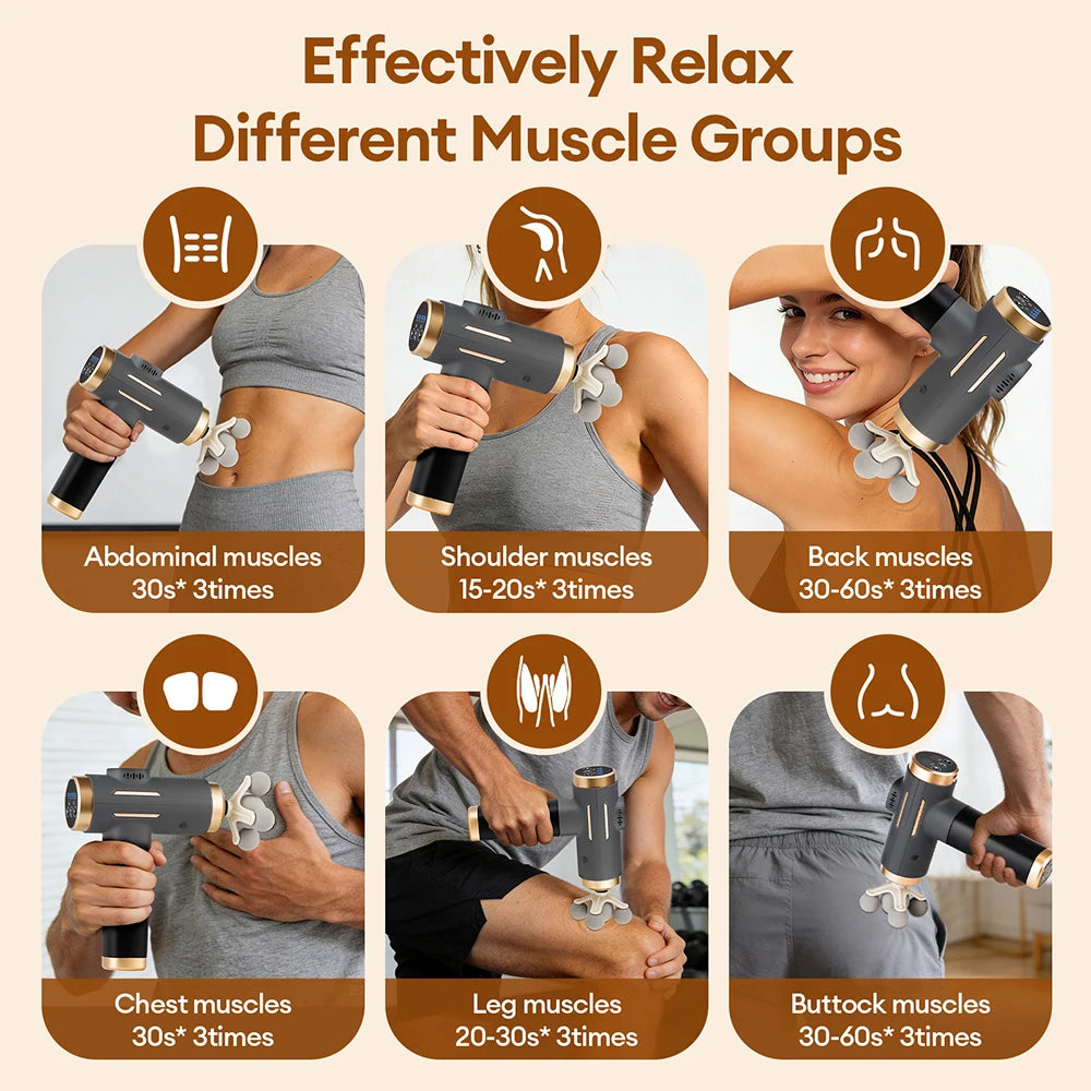 11-in-1 Fascia Massage Gun – 99-Speed Professional Muscle Recovery Device