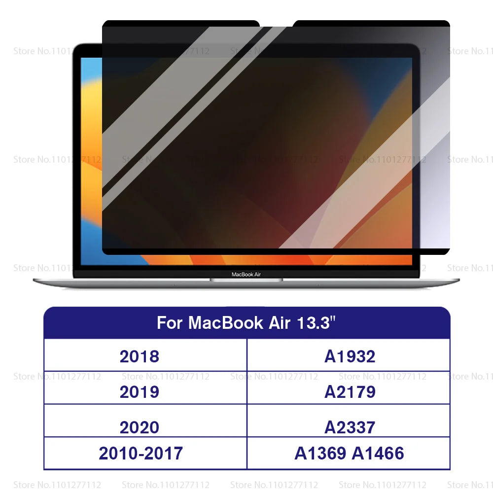 Magnetic Privacy Screen Protector for MacBook – Anti-Spy Removable Filter M1 M2 M3