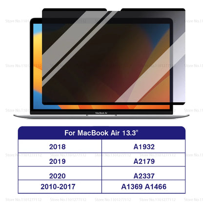 Magnetic Privacy Screen Protector for MacBook – Anti-Spy Removable Filter M1 M2 M3