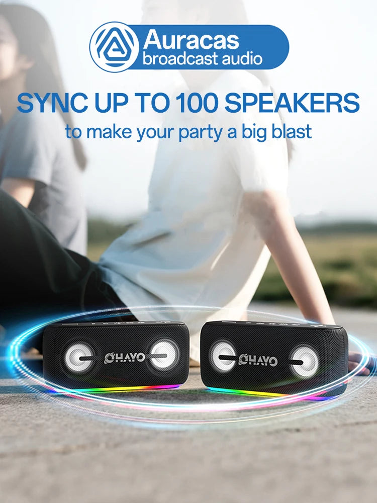 Bluetooth Bookshelf Speaker with LED Lights – Wireless Home Audio with Deep Bass