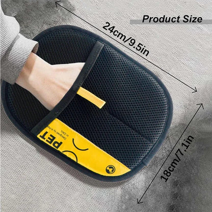 2-in-1 Pet Hair Removal Mitt & Lint Roller – Electrostatic Grooming Glove for Cats & Dogs