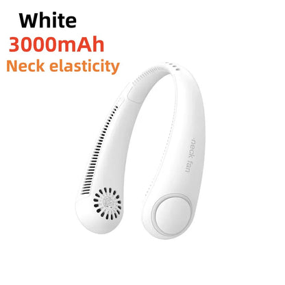 8000mAh Bladeless Neck Fan – Portable Rechargeable Hands-Free Cooling Fan