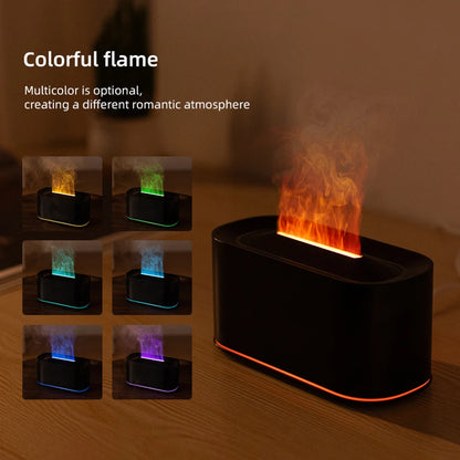 Flame Essential Oil Diffuser & Humidifier – Colorful Fire Effect Aromatherapy