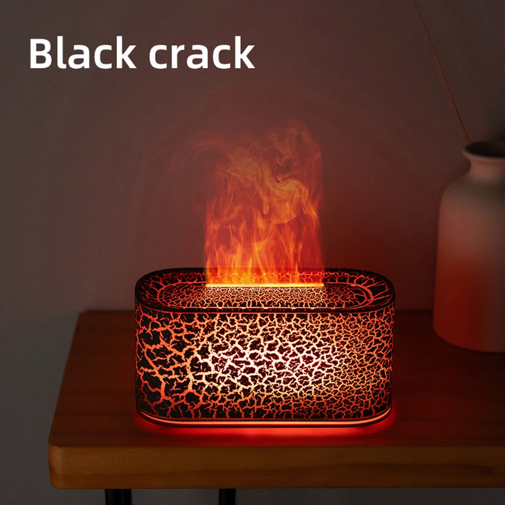 Flame Essential Oil Diffuser & Humidifier – Colorful Fire Effect Aromatherapy