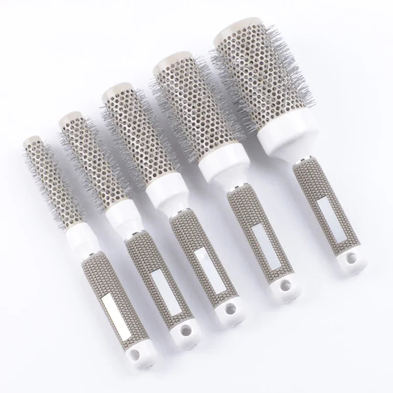 Ceramic Ion Round Hair Brush – Thermal Blow Dry Styling Brush for Salon Curls