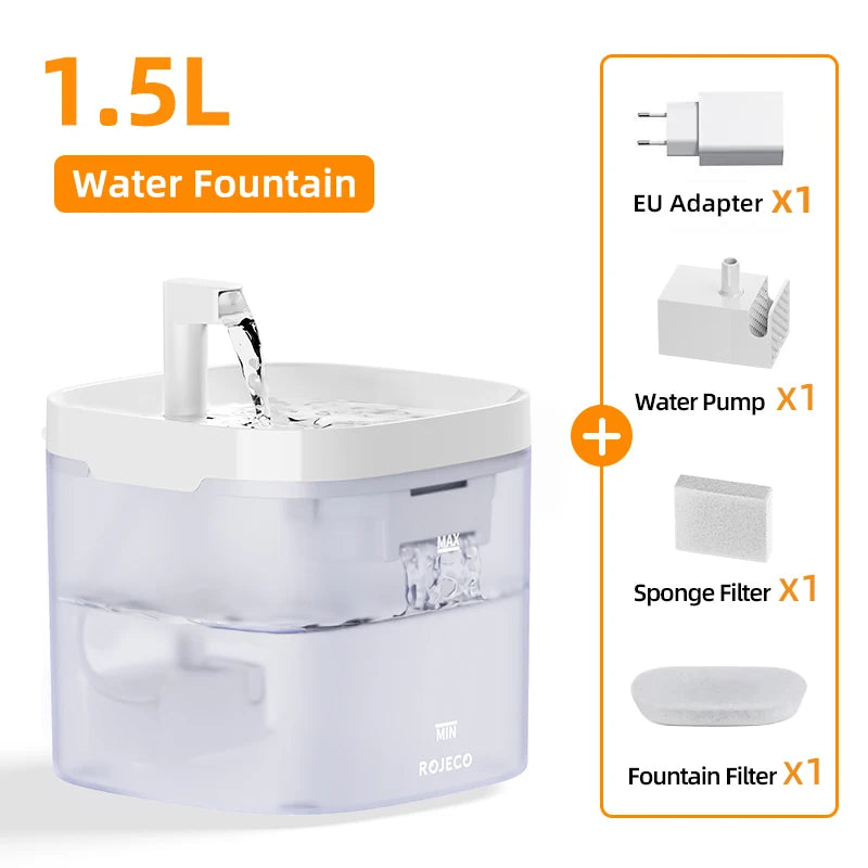 Smart Pet Water Fountain – Automatic Cat & Dog Drinking Purifier with Filters