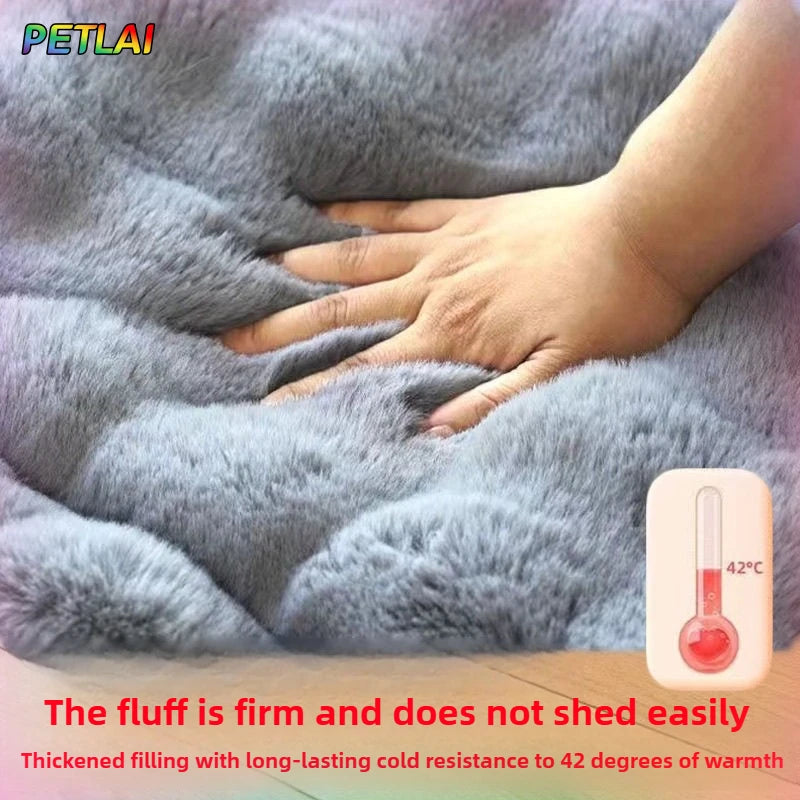 Large Dog Bed Mat & Sleeping Pad – Double-Sided Warm & Cool Calming Dog Blanket