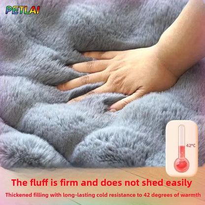 Large Dog Bed Mat & Sleeping Pad – Double-Sided Warm & Cool Calming Dog Blanket