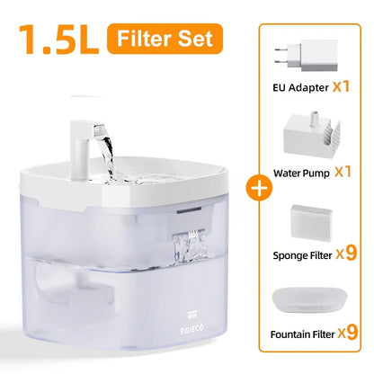 Smart Pet Water Fountain – Automatic Cat & Dog Drinking Purifier with Filters
