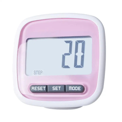 LCD Step Counter Pedometer Clip – 3D Walking Step Tracker for Running & Fitness