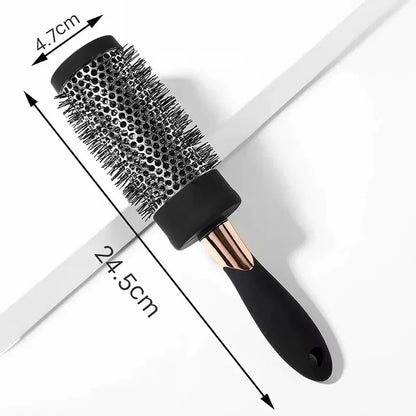 Ceramic Ion Round Hair Brush – Thermal Blow Dry Styling Brush for Salon Curls
