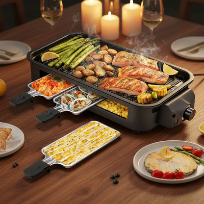 Smokeless Indoor Electric Grill – Removable Non-Stick Plate Table Grill