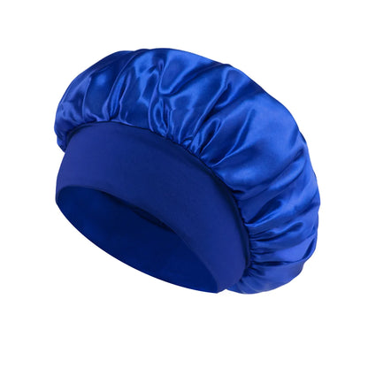 Satin Sleep Bonnet for Women – Large Silk-Lined Hair Wrap for Curly & Long Hair
