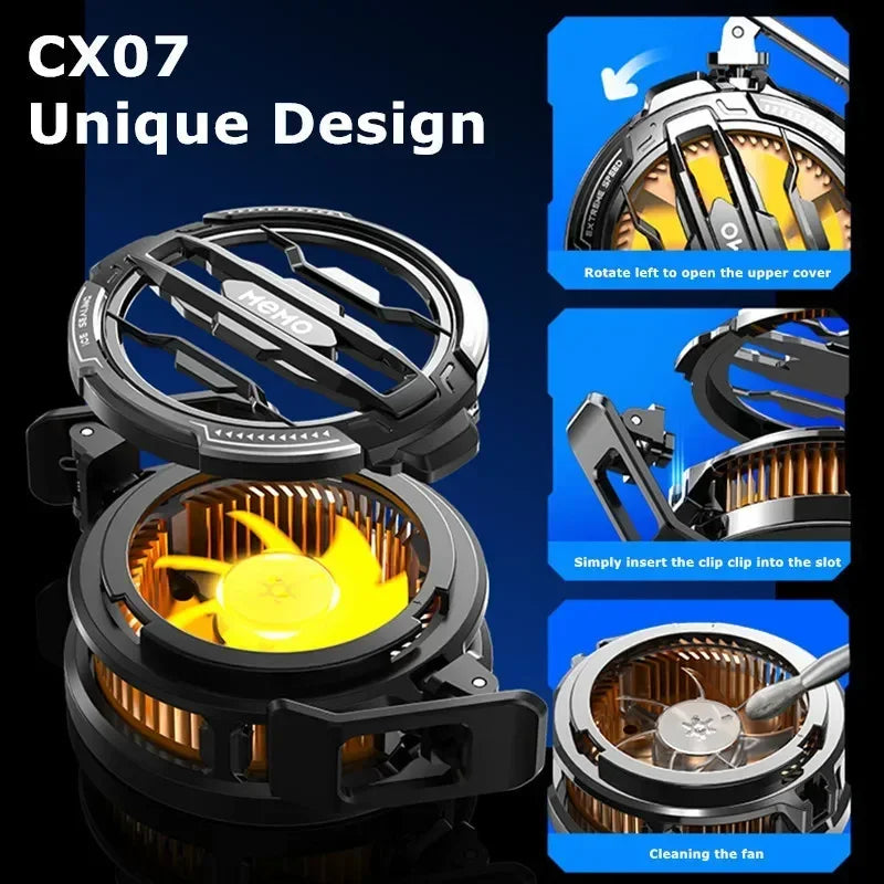 Magnetic Phone Cooling Fan Radiator – Semiconductor Game Cooler for iPhone & Android