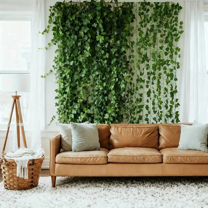 Artificial Ivy Garland Wall Decor – 24 Pack Fake Hanging Vine for Home & Wedding