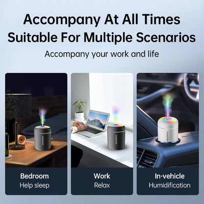 Mini USB Aroma Diffuser & Air Humidifier – Portable Essential Oil Mist Maker