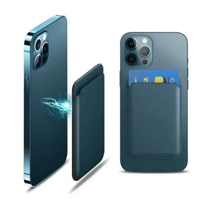 MagSafe Magnetic Leather Wallet Case – Card Holder for iPhone 12-17 & Samsung