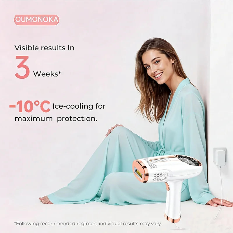 IPL Permanent Laser Hair Removal Device – At-Home Epilator for Women & Men