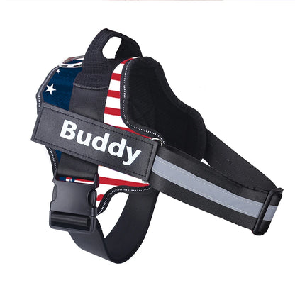 No-Pull Reflective Dog Harness – Personalised Breathable Vest Harness for All Sizes