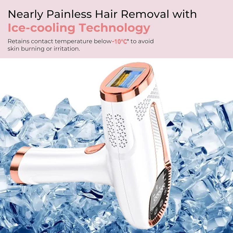 IPL Permanent Laser Hair Removal Device – At-Home Epilator for Women & Men