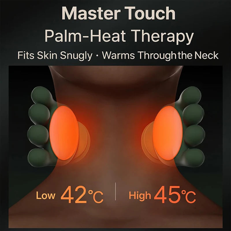 Bionic Neck & Shoulder Kneading Massager – 3-Level Heat Shawl for Pain Relief