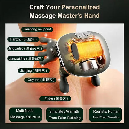 Bionic Neck & Shoulder Kneading Massager – 3-Level Heat Shawl for Pain Relief