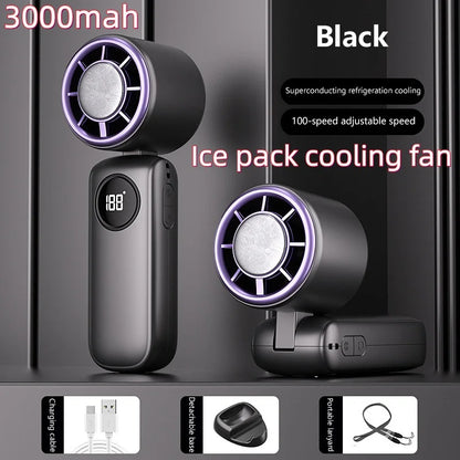 8000mAh Bladeless Neck Fan – Portable Rechargeable Hands-Free Cooling Fan