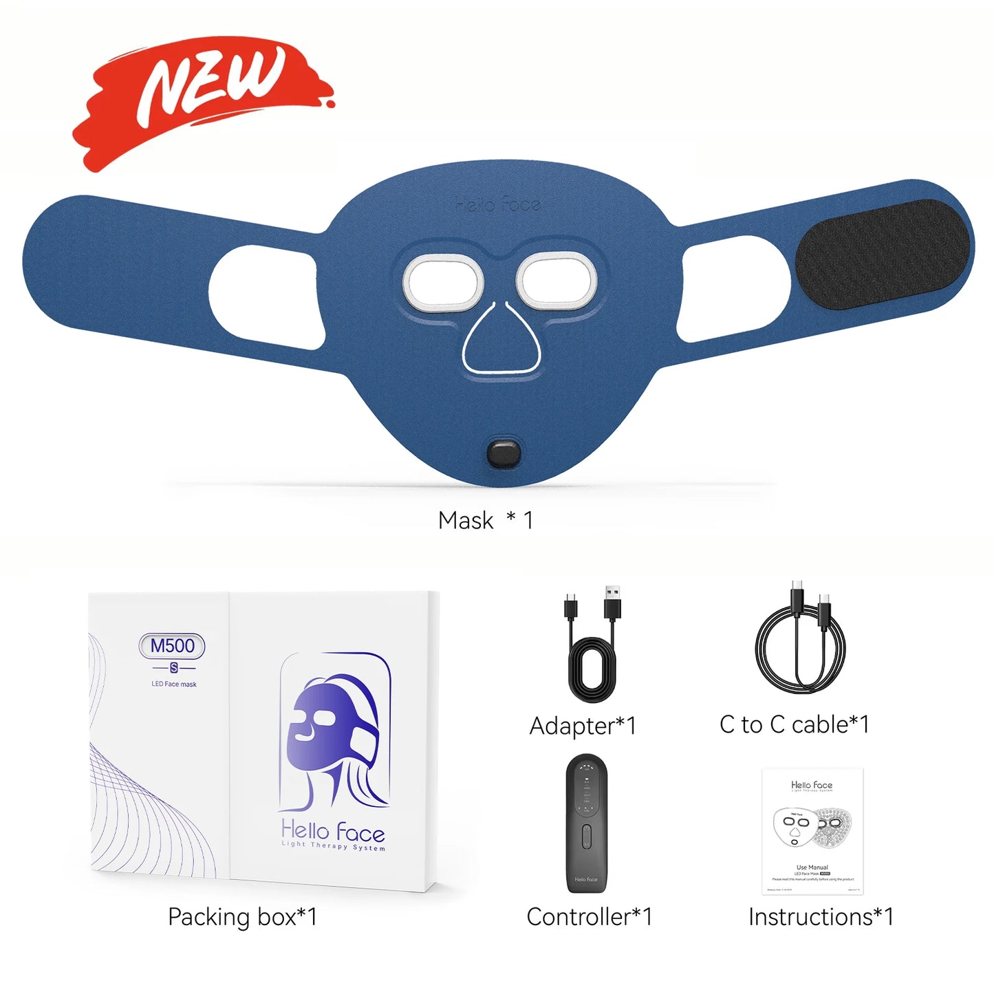 510K LED Red & Near-Infrared Light Therapy Face Mask – Professional Anti-Aging Mask