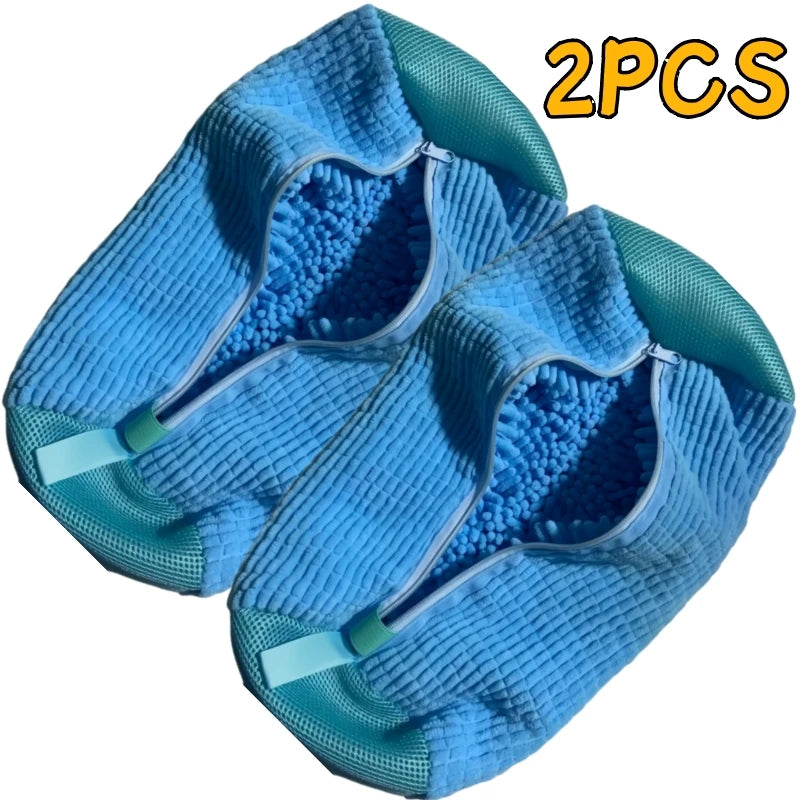 Shoe Washing Machine Bag & Brush Set – Laundry Shoe Protector Bags